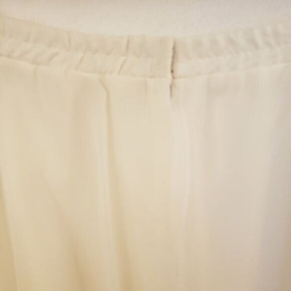 Vintage Chiffon A-Lined Cream Colored Skirt Size 24W EUC Runs Small - Picture 8 of 12
